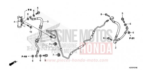 DURITE FREIN ARRIERE/TUYAU DE FREIN SH125DD de 2013